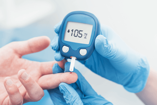 Increase glucose levels in blood plasma in mellitus diabetes